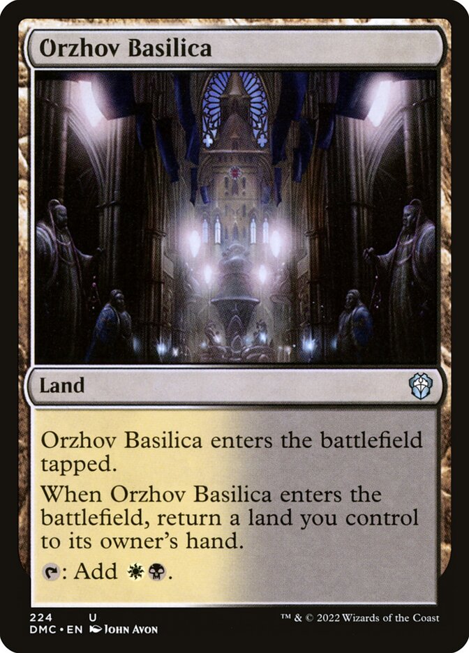 Orzhov Basilica (Dominaria United Commander #224)