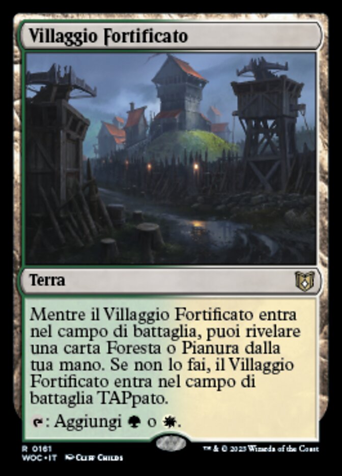 Fortified Village (Wilds of Eldraine Commander #161)