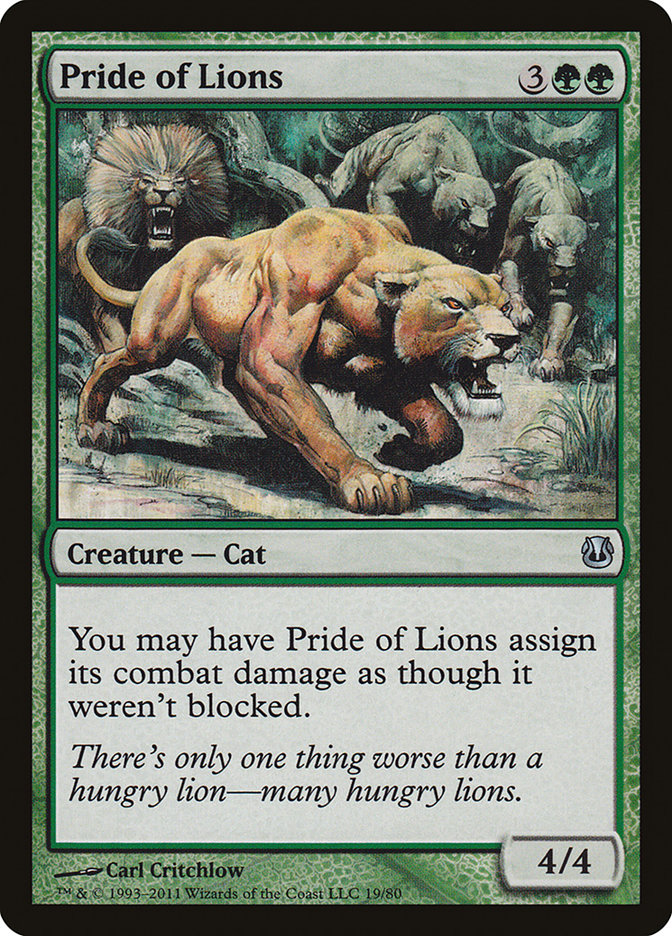 Pride of Lions (Duel Decks: Ajani vs. Nicol Bolas #19)