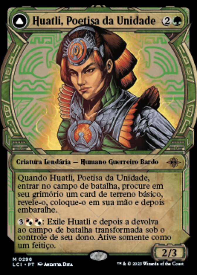 Huatli, Poet of Unity // Roar of the Fifth People (The Lost Caverns of Ixalan #296)