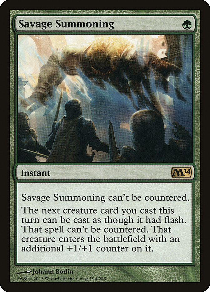 Savage Summoning (Magic 2014 #194)