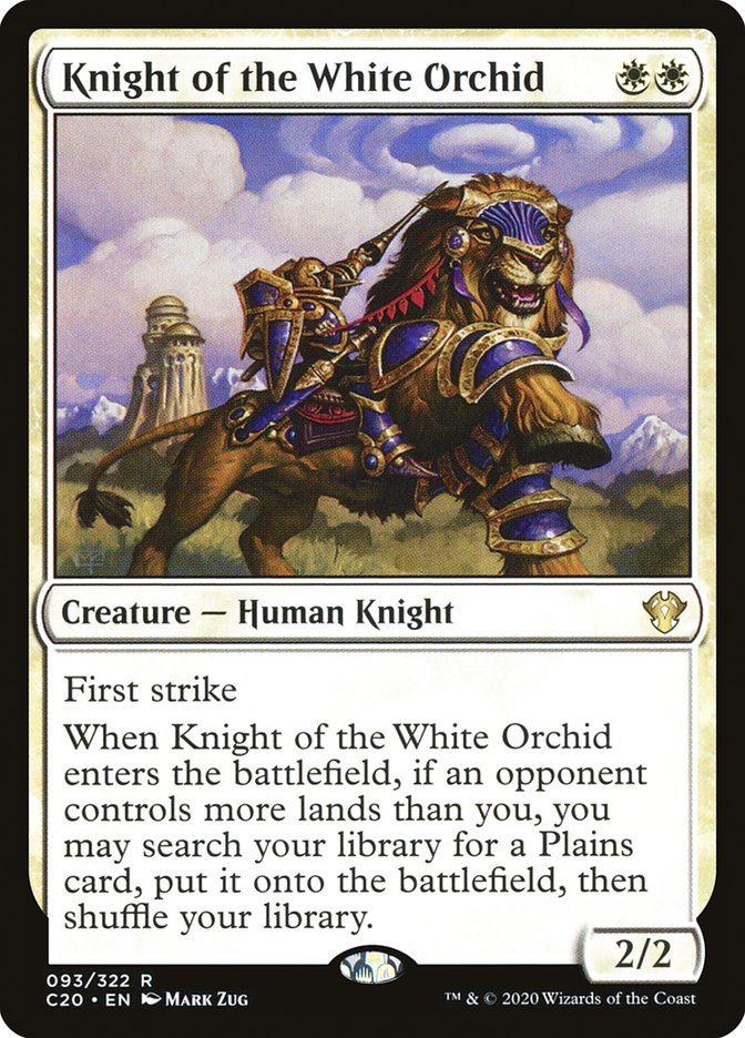 Knight of the White Orchid (Commander 2020 #93)