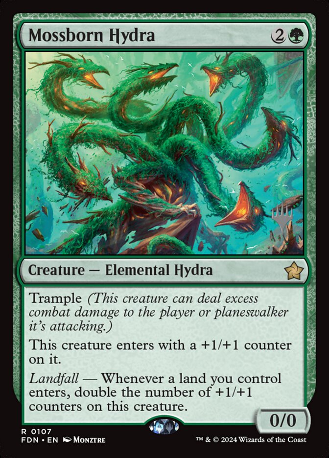 Mossborn Hydra (Foundations Promos #107p)