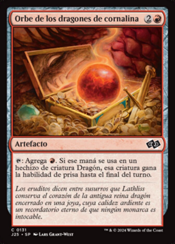 Orbe de los dragones de cornalina