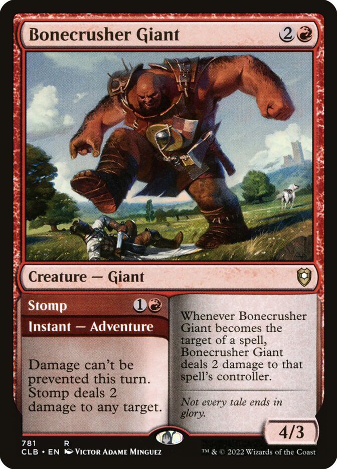 Bonecrusher Giant // Stomp (Commander Legends: Battle for Baldur's Gate #781)
