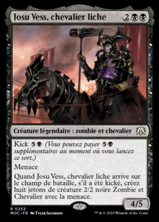 Josu Vess, Lich Knight (March of the Machine Commander #253)