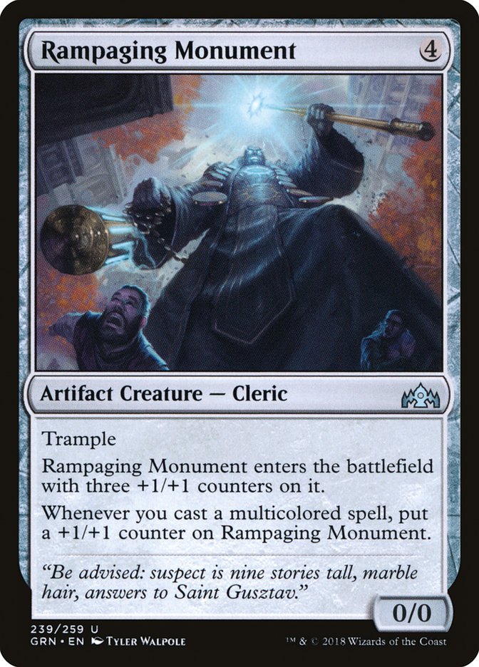 Rampaging Monument · Guilds of Ravnica (GRN) #239 · Scryfall Magic