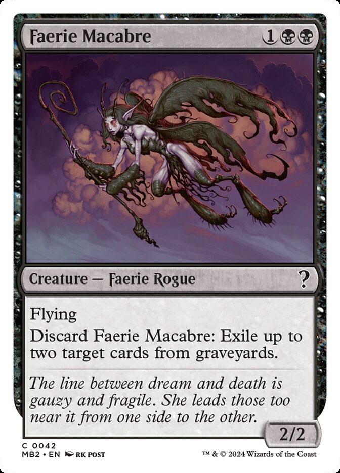 Faerie Macabre · Mystery Booster 2 (MB2) #42 · Scryfall Magic The ...