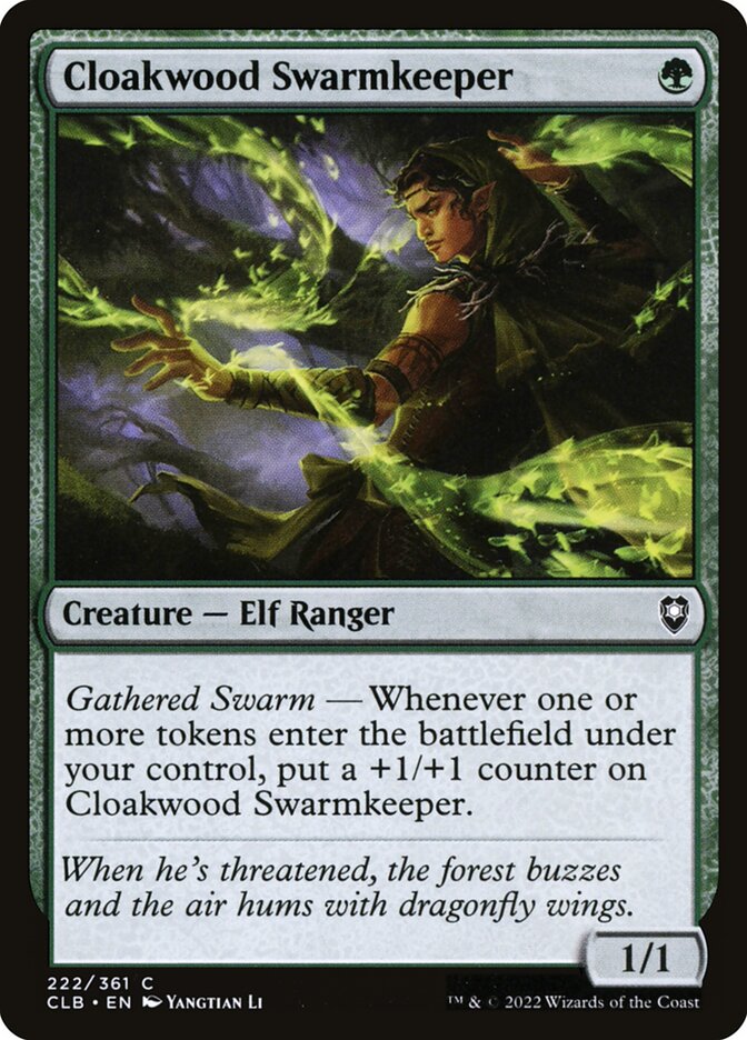 Cloakwood Swarmkeeper (Commander Legends: Battle for Baldur's Gate #222)