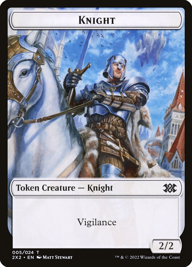 Knight (Double Masters 2022 Tokens #5)