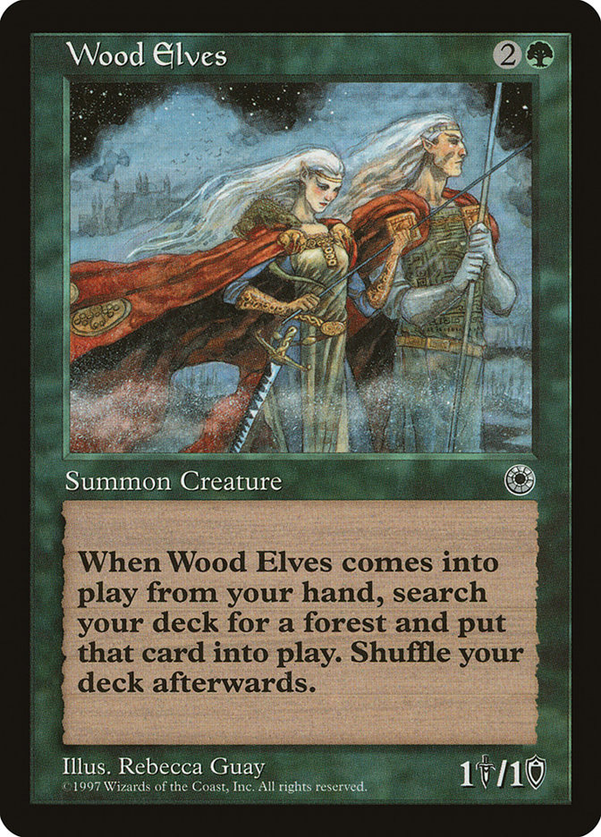 Wood Elves · Portal (POR) #195 · Scryfall Magic The Gathering Search