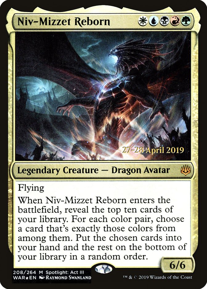 Niv-Mizzet Reborn (War of the Spark Promos #208s)