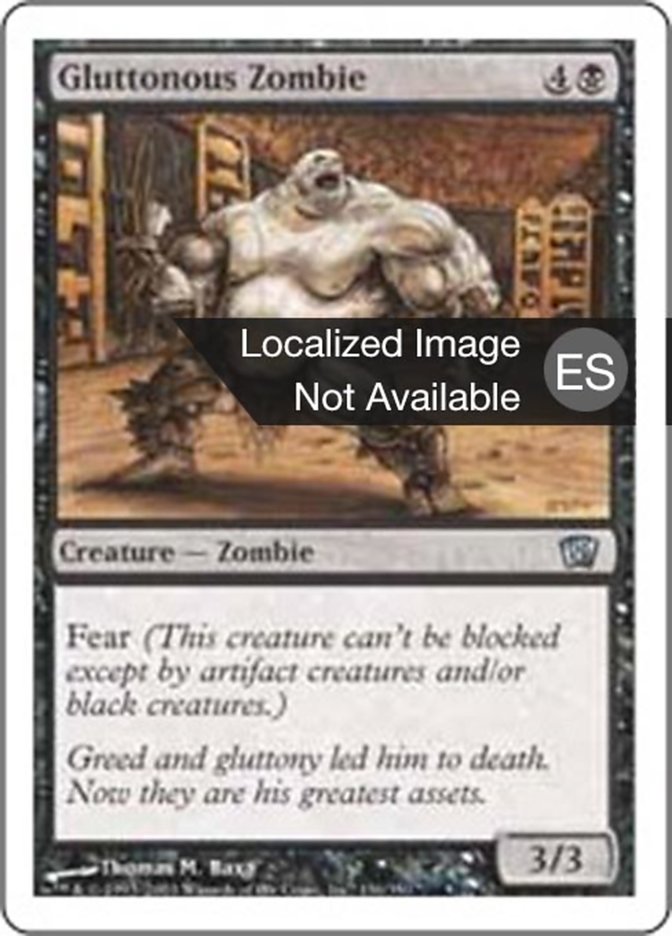 Gluttonous Zombie (Eighth Edition #136)