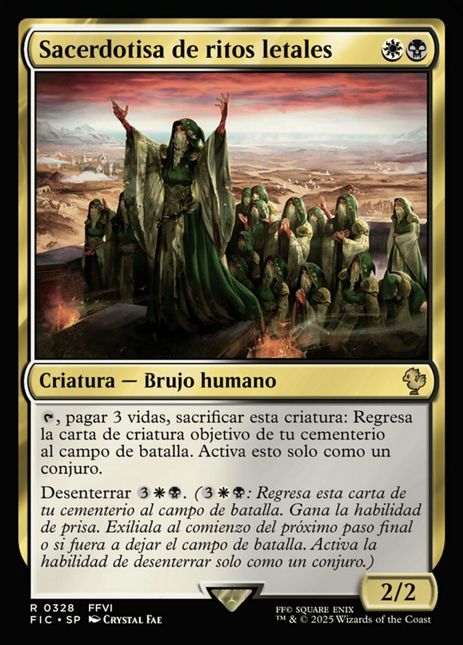 Sacerdotisa de ritos letales