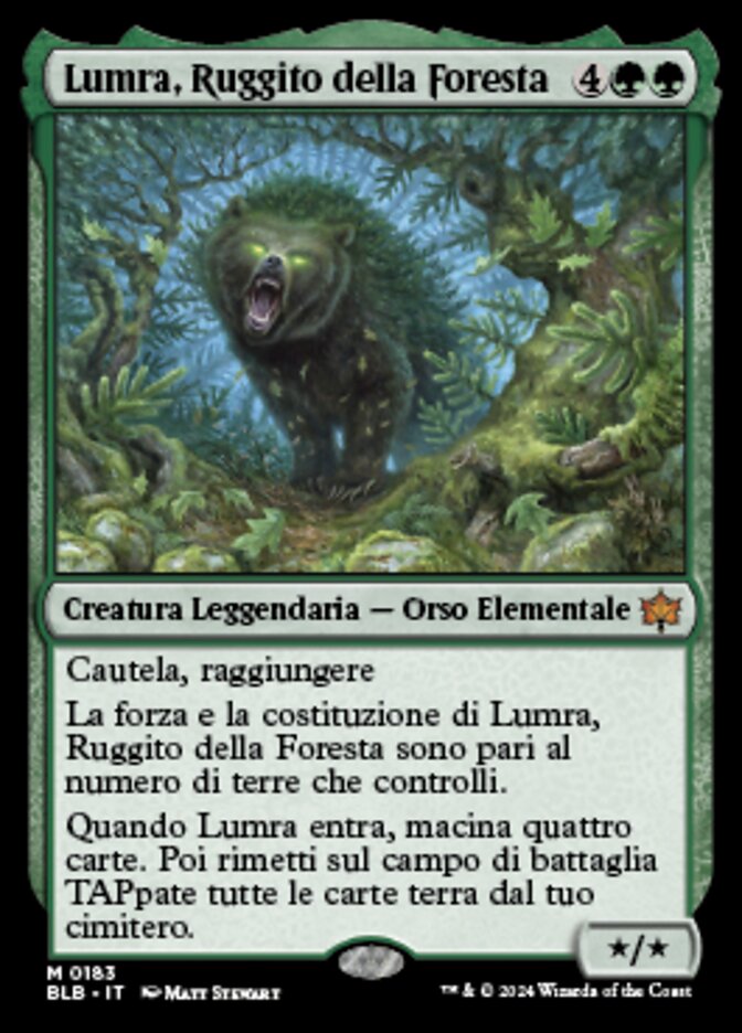 Lumra, Bellow of the Woods (Bloomburrow #183)