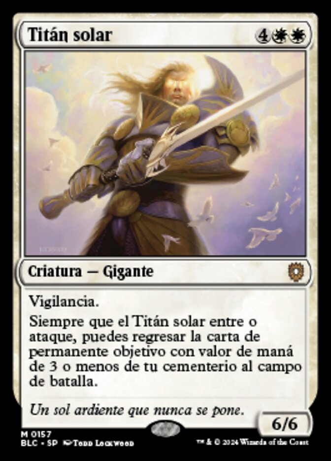 Sun Titan (Bloomburrow Commander #157)