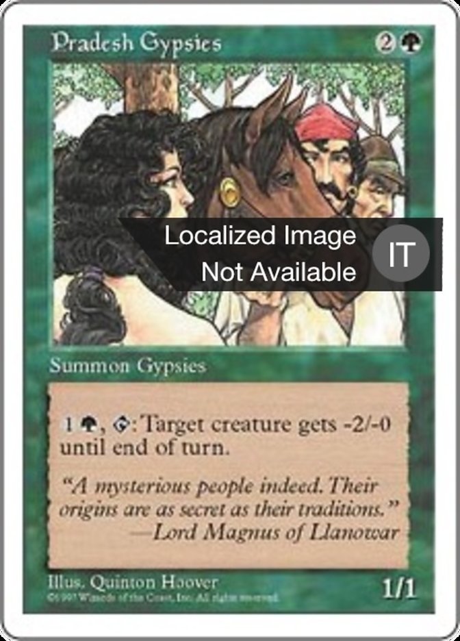 Pradesh Gypsies (Fifth Edition #317)