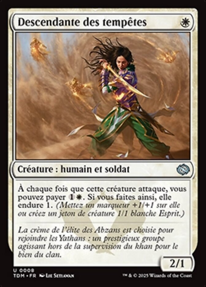 Descendante des tempêtes