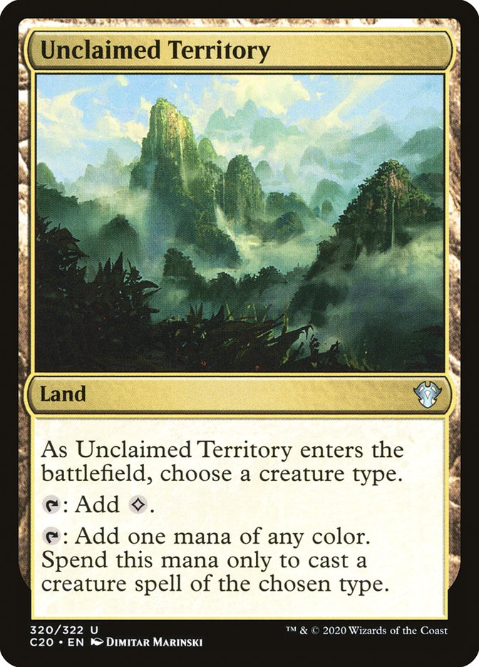 Unclaimed Territory (Commander 2020 #320)