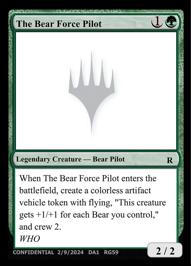 The Bear Force Pilot (Unknown Event #RG59)