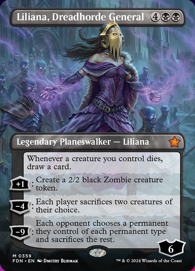 Liliana, Dreadhorde General · Foundations (FDN) #359 · Scryfall Magic ...