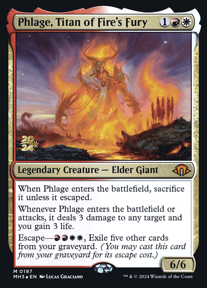 Phlage, Titan of Fire's Fury (Modern Horizons 3 Promos #197s)