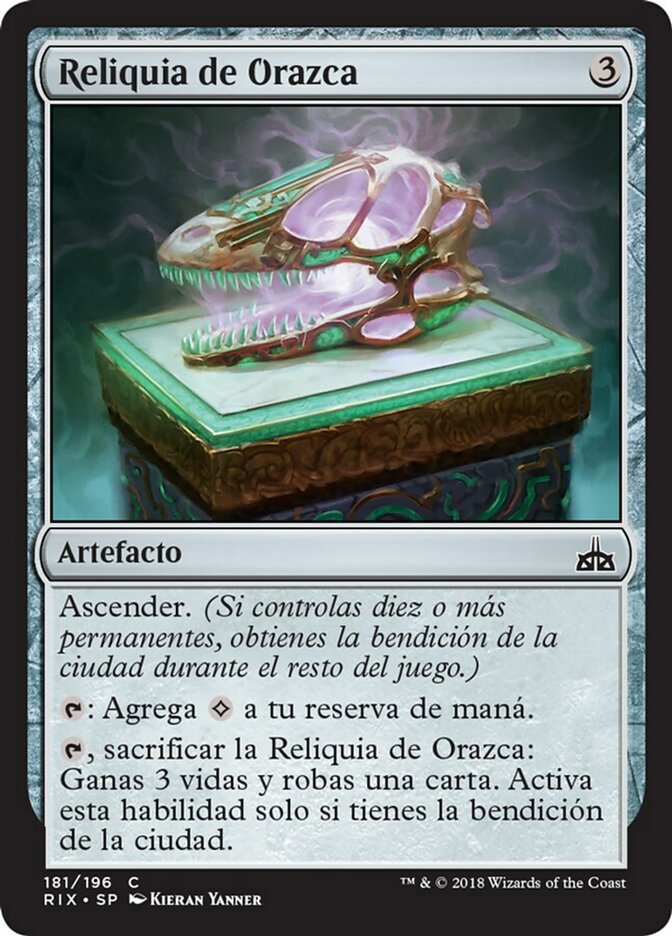 Orazca Relic (Rivals of Ixalan #181)