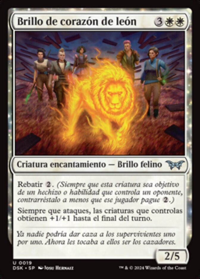 Brillo de corazón de león