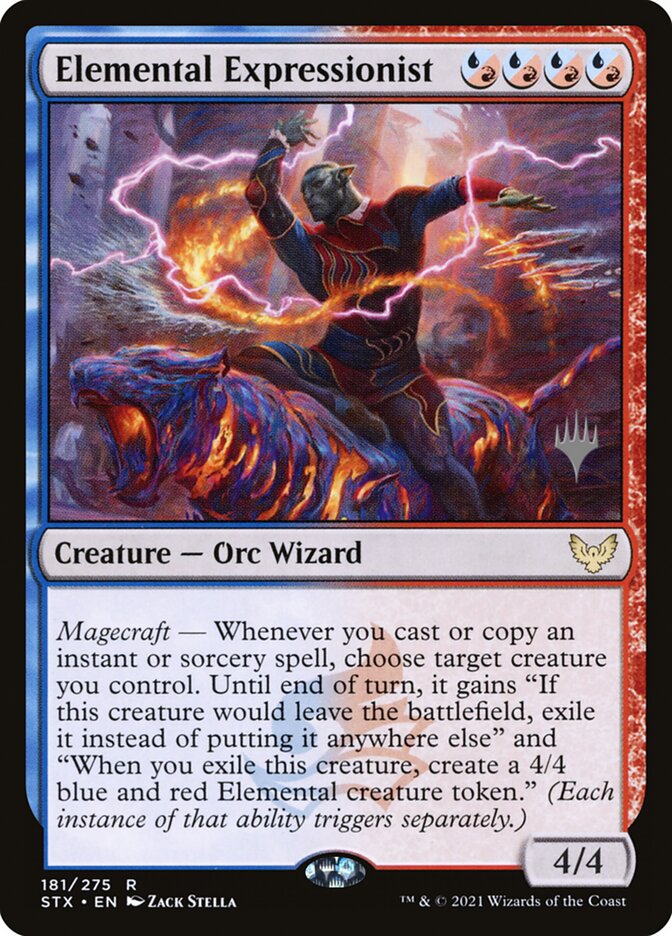 Elemental Expressionist (Strixhaven: School of Mages Promos #181p)