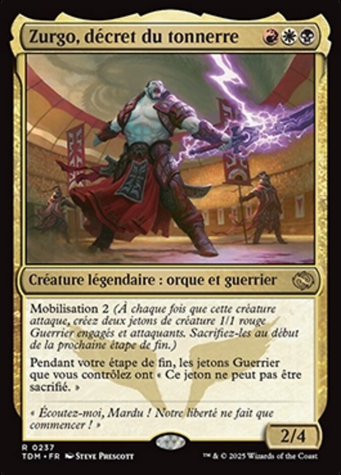 Zurgo, décret du tonnerre