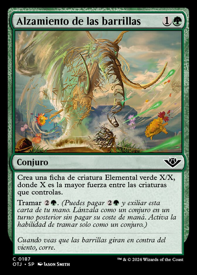 Alzamiento de las barrillas