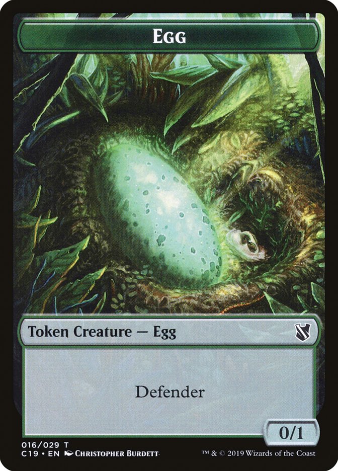 Egg (Commander 2019 Tokens #16)