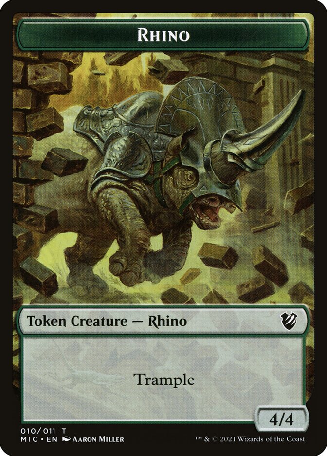 Rhino (Midnight Hunt Commander Tokens #10)