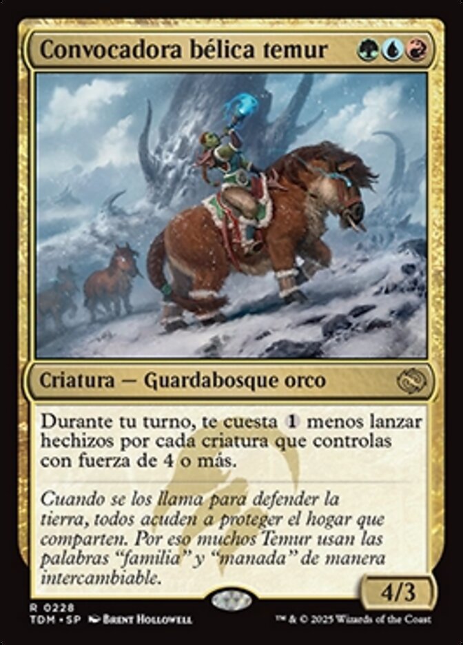 Convocadora bélica temur