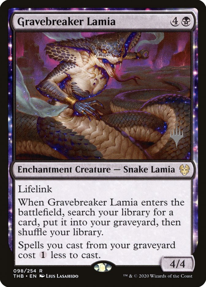 Gravebreaker Lamia (Theros Beyond Death Promos #98p)