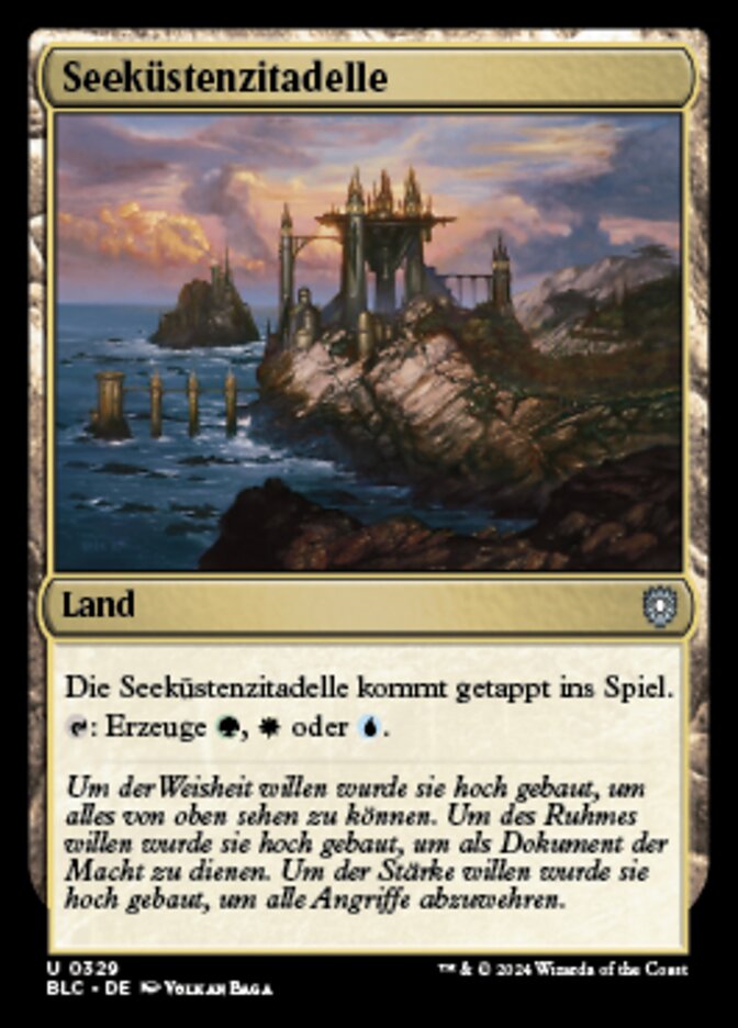 Seaside Citadel (Bloomburrow Commander #329)