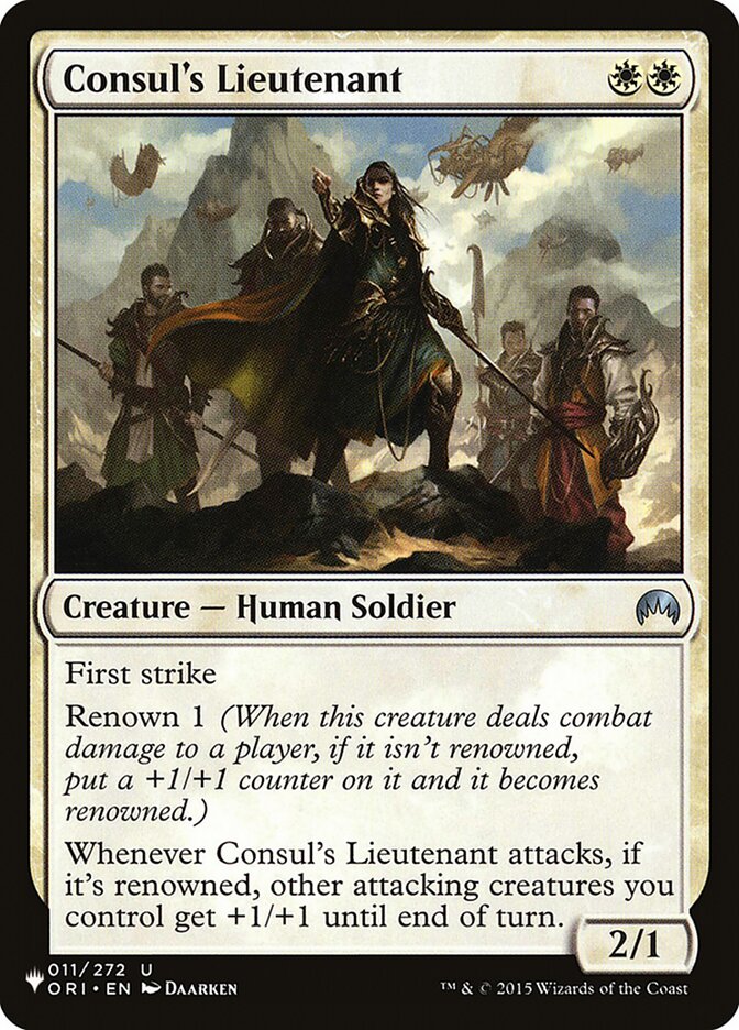 Consul's Lieutenant (The List #ORI-11)