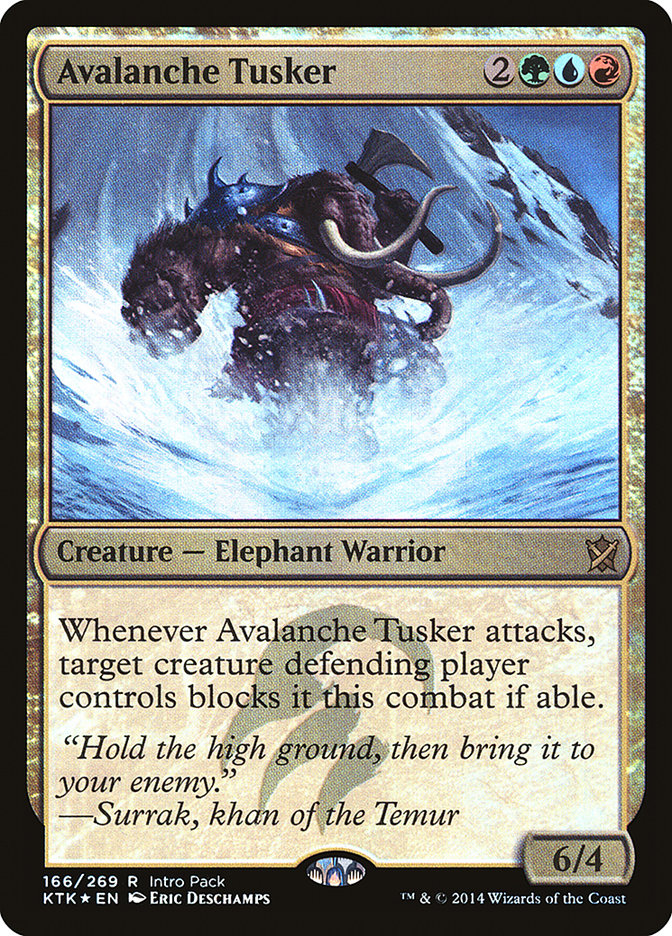 Avalanche Tusker (Khans of Tarkir Promos #166)