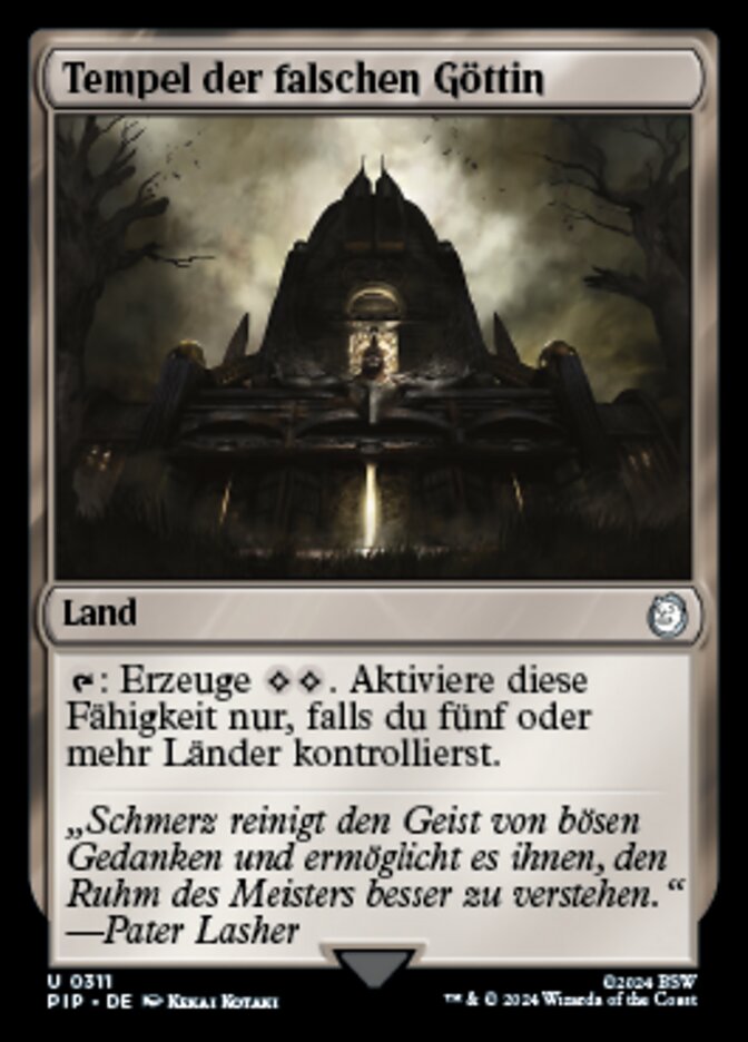 Tempel der falschen Göttin