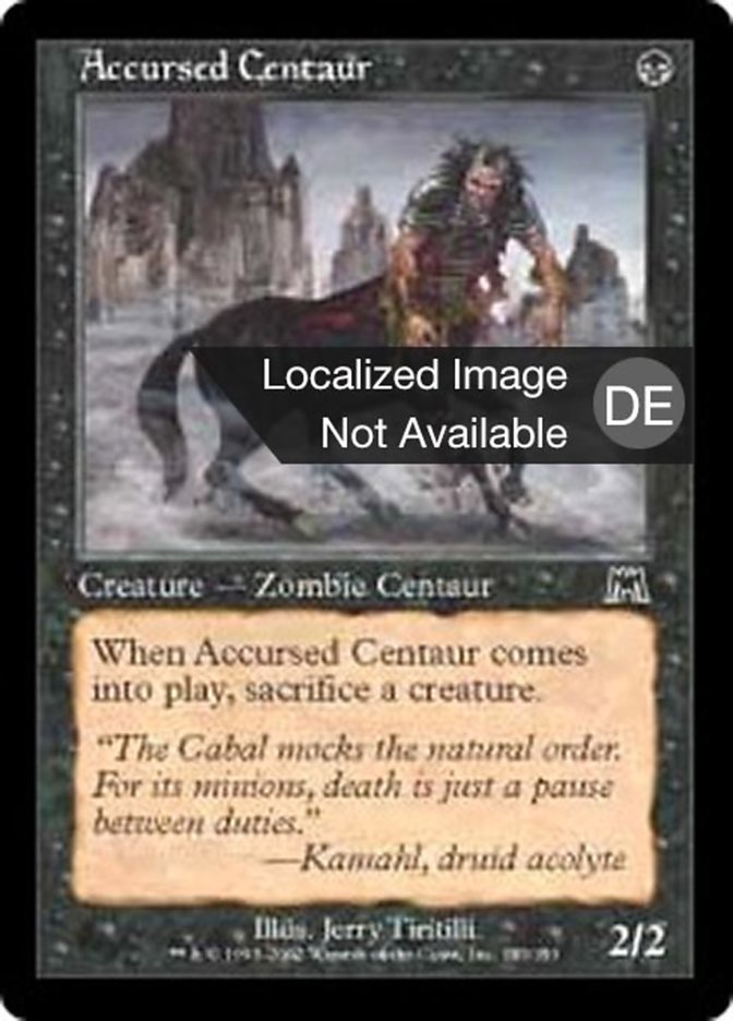 Accursed Centaur (Onslaught #123)