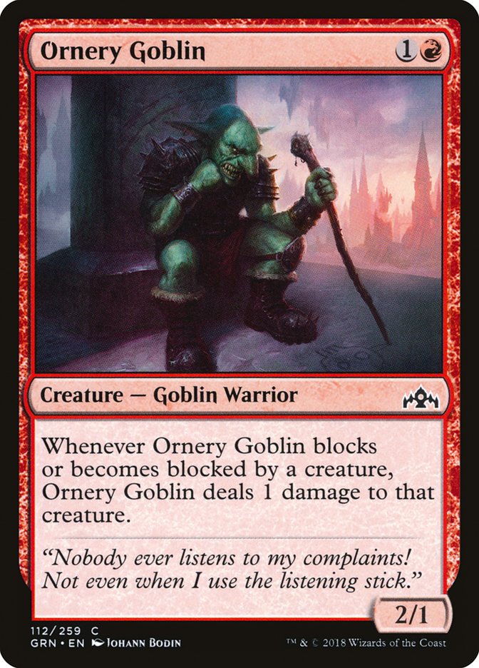 Ornery Goblin (Guilds of Ravnica #112)