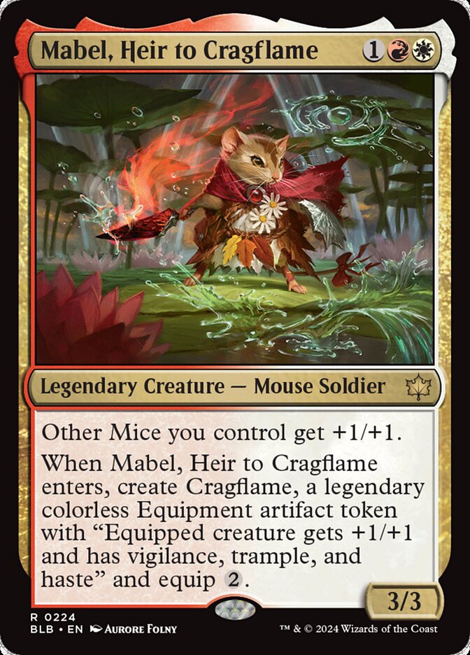 Mabel, Heir to Cragflame (Bloomburrow #224)
