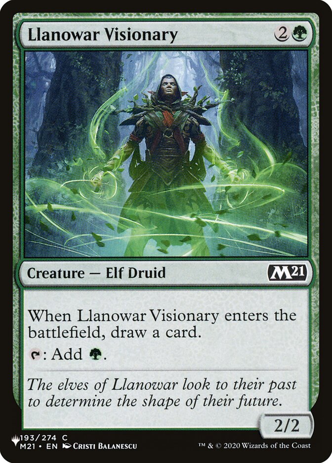 Llanowar Visionary (The List #M21-193)