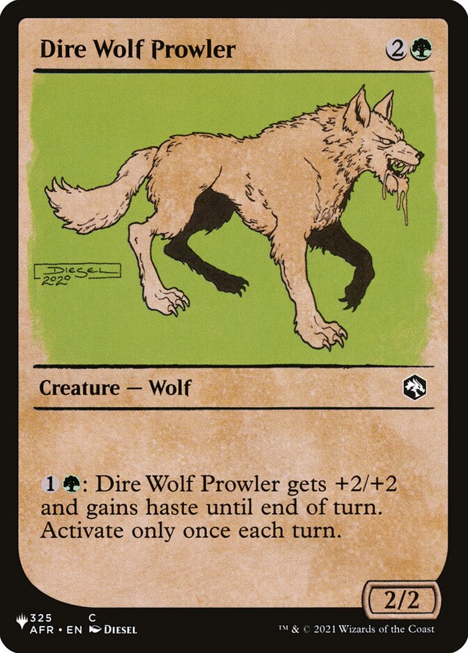 Dire Wolf Prowler (The List #AFR-325)