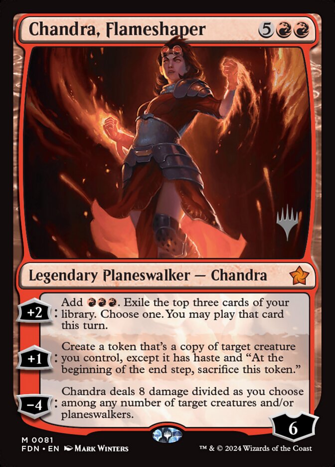 Chandra, Flameshaper (Foundations Promos #81p)