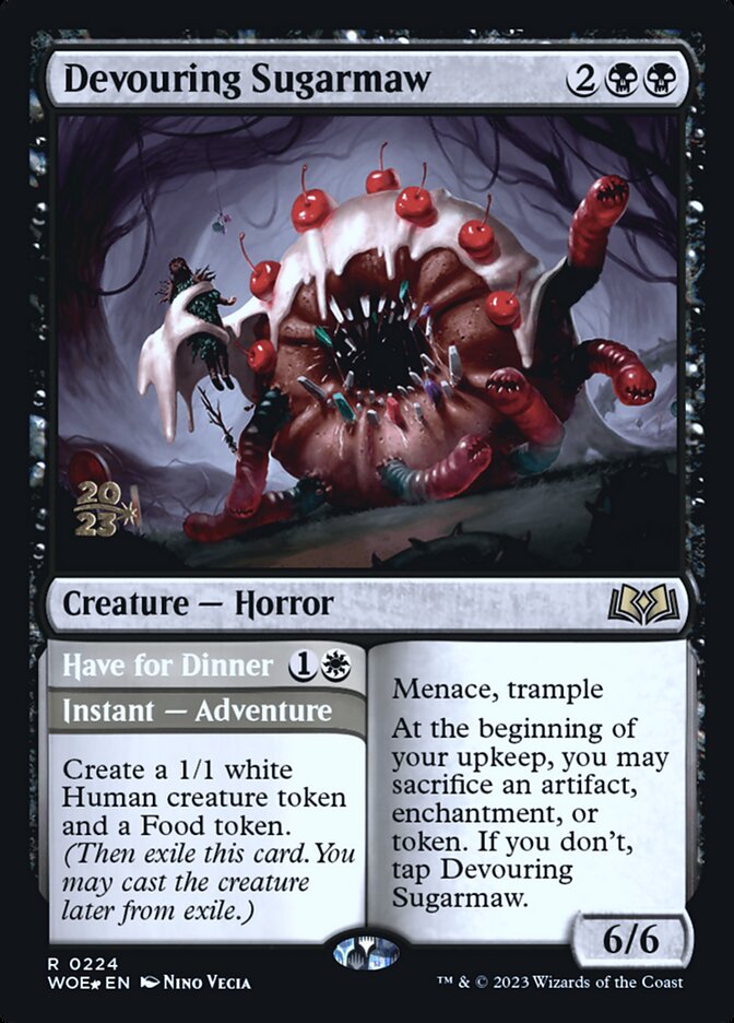 Devouring Sugarmaw // Have for Dinner (Wilds of Eldraine Promos #224s)