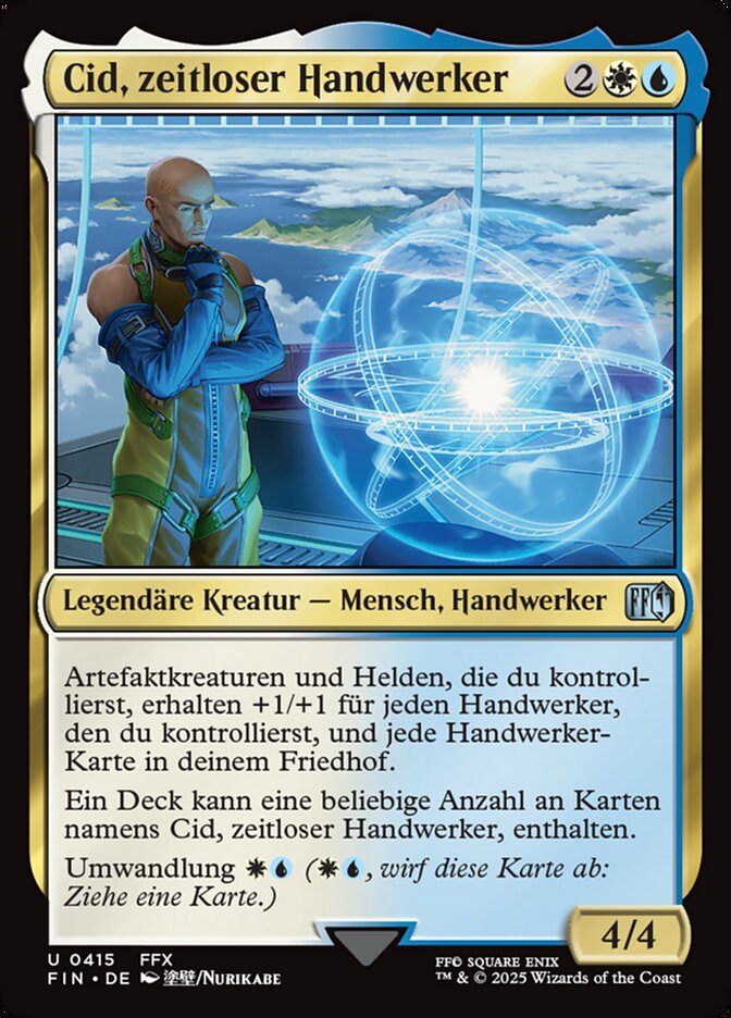 Cid, zeitloser Handwerker