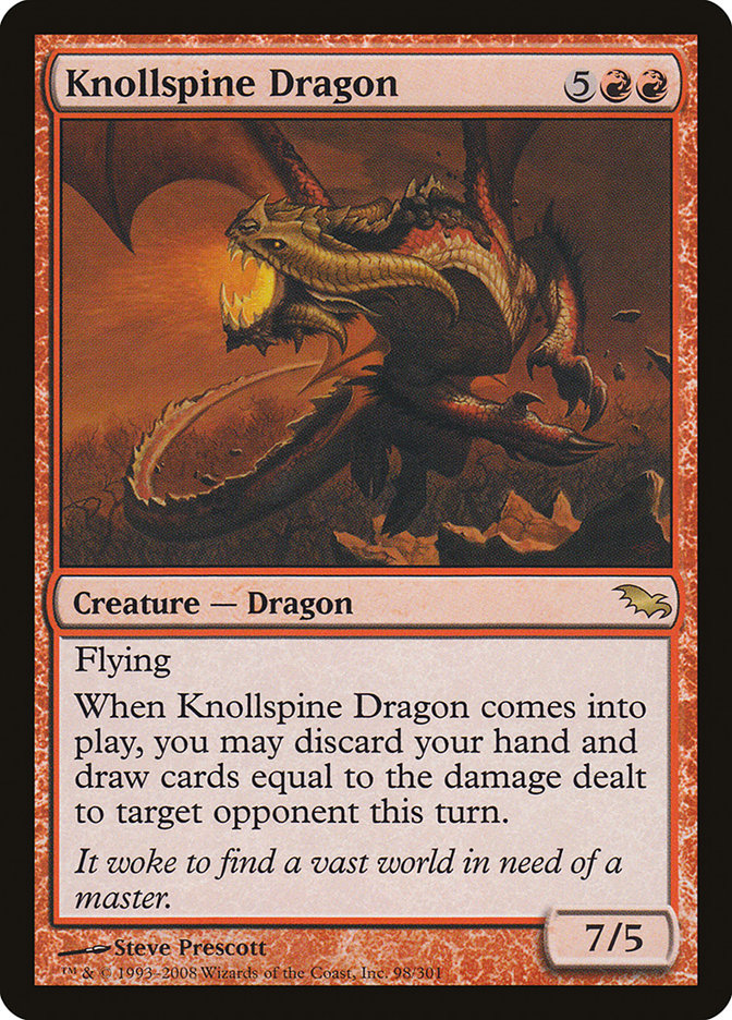 Dragão da Colina Espinhosa (Knollspine Dragon) · Shadowmoor (SHM) #98 ·  Scryfall Magic The Gathering Search
