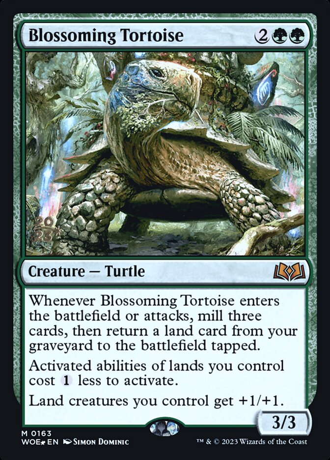 Blossoming Tortoise (Wilds of Eldraine Promos #163s)