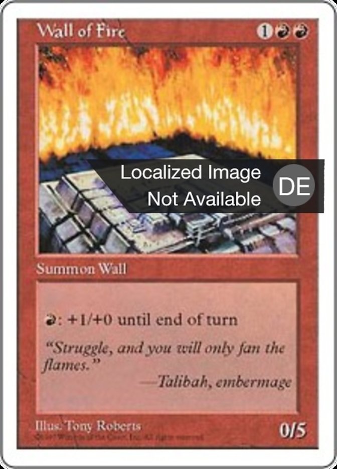 Wall of Fire (Fifth Edition #273)